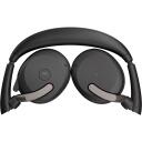 Jabra austiņas Evolve2 65 Flex 26699-999-989, 30m, stereo, 136g, 2xUSB, ANC, bezvadu uzlāde, 32h mūzikas atskaņo&scaron;ana
