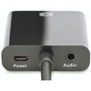 Digitus HDMI kuni VGA muunduradapter DA-70461, 1080p, 1xVGA, 3,5mm audio, must