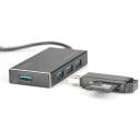 Digitus USB keskjaam DA-70240-1, 4 porti, 5 Gb/s, 1 m, alumiinium, 5V/2A toiteallikas