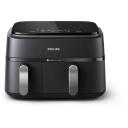 Philips Dual Basket Airfryer | NA351/00 3000 Series | Power 2750 W | Capacity 9 L | Rapid Air technology | Black