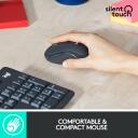 Logitech Клавиатура и мышь MK295 920-009800, беспроводные, 10м, 3 кнопки, батарея клавиатуры AA, батарея мыши AA