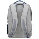 Rivacase Kuprinė 7567GREY/DARKBLUE, 17.3", 150mm, 780g, 1 priekinė ki&scaron;enė, USB prievadas, atsparus vandeniui, 2 &scaron;oninės ki&scaron;enės
