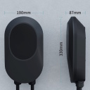 Стационарное настенное зарядное устройство EV Charge A0822-EU03, 22 кВт, 32 А, Type 2, 3 фазы, кабель 6 м, с приложением, чёрный