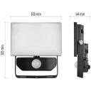 Emos LED prožektor TAMBO ZS2912, 10 W, 1000 lm, IP54, PIR andur, alumiiniumkorpus, neutraalne valge valgus