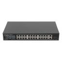 Lanberg l&uuml;liti RSGE-24P-2GE-2S-250, 24x1GB PoE+, 2xGB, 250W, 56 Gb/s, 4 kV kaitse, Rack