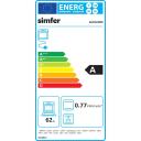 Simfer Plīts 6043SEDBB, 60cm, 60cm, 62L, A, Freestanding, Mehāniskā kontrole, Balta