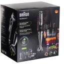 Braun Sukeldusblender MQ9195XLI, 1200 W, 2 L, roostevaba teras, 0.6 L m&otilde;&otilde;tja, 0.5 L hakkija, 1.2 m juhe