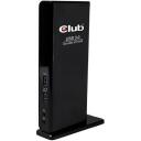 Club3D dokk CSV-3242HD, 6 x USB, 1 x RJ45, 1 x Audio, 1 x Mic, 1 x DVI, 1 x HDMI, 10/100/1000 Mbit/s