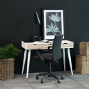 Rakstāmgalds NEPTUNE 110x50xH77km, balts/ozols AC15374 Allit