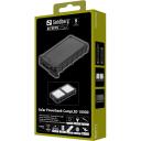 Sandberg Saules Enerģijas Akumulators 421-23, 10000 mAh, USB-C, USB-A, 1,25 W saules uzlāde, IP65, 200 lm LED apgaismojums