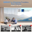 Logu tīrīšanas robots ar 2800 Pa sūkšanas jaudu un automātisko drošības sistēmu balts WINBOT W2 PRO Ecovacs