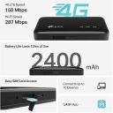 TP-Link 4G LTE mobiilne Wi-Fi M7005, 802.11ax, 2400 mAh, 287 Mbit/s, sisemine antenn, must