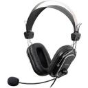 A4Tech Austiņas EVO Vhead 50 A4TSLU09264, 2m, 32 &Omega;, 20-20 000 Hz, stereo, regulējams galvas apmale, mikrofons