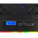 Esperanza GALERNE klēpjdatora dzesētājs EGC109, 48.3 cm, 2100 apgr./min, 6 ventilatori, 2 USB 2.0 pieslēgvietas, LCD displejs