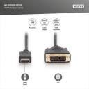 Digitus HDMI kaabel 2m AK-330300-020-S, 2m, HDMI A t&uuml;&uuml;pi isane, DVI-D 19pin isane, HDMI k&otilde;rge kiirus