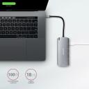 Axagon USB keskjaam HMC-6M2 6in1, 2x USB-A, 1x USB-C PD, 1x HDMI 4K, 1x RJ-45, 18 cm kaabel