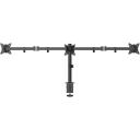 Gembird LCD monitors stiprinājuma roka MA-D3-01, 17-27'', VESA 75x75-100x100 mm, 2 displeji, melna