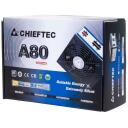 Chieftec Toiteplokk CTG-750C, 750W, 230V, 50Hz, 24-pin ATX, 1 ventilaator, 80 PLUS