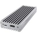 Raidsonic | Icy box SSD cietā diska korpuss | IB-1817Ma-C31, 10 Gbit/s, 1x M.2, Sudraba, Alumīnijs, Datu indikators