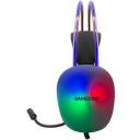 Tracer Austiņas TRASLU47524, 110dB, 32&Omega;, 2m, 20Hz-20KHz, RGB fona apgaismojums, pīts kabelis, elastīga galvas stīpa