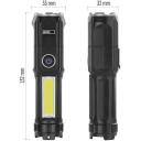Emos перезаряжаемый фонарик P3214, 150 лм, 1200 мАч, 80 г, IP44, 4 режима, Micro USB, ударопрочный
