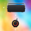 Manta Bluetooth skaļrunis SPK530-BK, 200W, 10h, 60Hz-20KHz, FM radio, AUX, USB, balss asistents