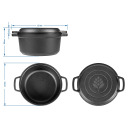 Ketaus puodas su keptuve BROWIN 330528, 5 L + 1 L, 32.3x26.2x14.7 cm, 5.865 kg