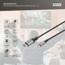 Digitus DisplayPort kabelis DB-340106-020-S, 2 m, 8K60Hz atbalsts, 4K144Hz atbalsts, MST, 80 Gbps