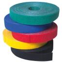 Logilink KAB0053 Kabeļu siksna, Velcro lente, 4 m, zila, 4 m, 1.6 cm, divpusēja āķa un cilpas lente, spēcīga saķere