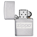 Dāvanu komplekts: vēja necaurlaidīgs Zippo &scaron;ķiltavas un pulēta nerūsējo&scaron;ā tērauda kolba (89 ml), R420409, ZIPPO