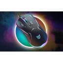 Onikuma datorpele CW917 Black Wired, 1200/1800/2400/3600 DPI, RGB apgaismojums, 6 pogas, saderība ar Windows un macOS
