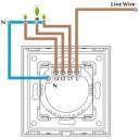 Spring Skārienslēdzis WT-301 WIFI 3gang(N&L) 1000B/G, 86mm x 86mm x 35mm, 110V &ndash; 240V AC, 5A, 1000W, -20 līdz 70 C