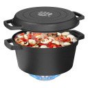 Ketaus puodas su keptuve BROWIN 330528, 5 L + 1 L, 32.3x26.2x14.7 cm, 5.865 kg