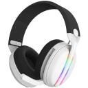 Subsonic Vektra bezvadu austiņas SA5717-2, 205g, balta, bezvadu, virs ausīm, iebūvēts mikrofons, skaļuma regulētājs