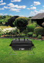 Portable charcoal grill 41 &times; 26 cm, compact and easily transportable 99594 Lund