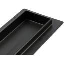 Fala LINEAR DRAIN WET&DRY BLACK 71602, 800mm, 70mm, 40mm, 2-in-1 režģis, Wet&Dry sifons, AISI 304 nerūsējo&scaron;ais tērauds