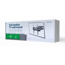 Gembird seina kinnitamine WM-55ST-04, 32-55 tolli telerid, VESA 400 x 400 mm, 35 kg, 120&deg; p&ouml;&ouml;ramine, 20&deg; kallutus, must