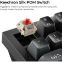 Keychron Klaviatūra Q3U-M4 80% TKL, 8000 Hz, RGB LED, Bluetooth 5.3, PBT klavi&scaron;ai, 660 h baterijos veikimo laikas, juoda