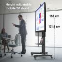 Onkron TV alus TS1891-B, 50-90 tolli, maksimaalne koormus 100 kg, VESA 200x200-800x600 mm, k&otilde;rguse reguleerimine 1215-1680 mm