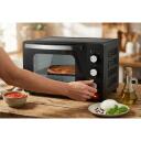 Esperanza Mini cepe&scaron;krāsns EKO008N, 20 l, 1280 W, 220-240 V, 0-60 min, melna, divkār&scaron;as stikla durvis, 0,9 m vads
