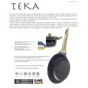 Beper Pann PE.005, 24cm, Alumiinium, Mitte kleepuv kate, Puitk&auml;epide, Sobib elektrilistele, gaasi-, induktsioonipliitidele