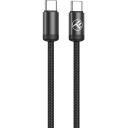 Tellur Minimalist USB-C к USB-C кабель TLL155801, 240W, 2m, черный, 48V/5A, 480 Mbps, 2 порта, USB-C мужские разъемы