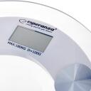 Esperanza Ķermeņa svari EBS008W, 180kg, 100g, LCD, 6mm rūdīts stikls, automātiskā izslēg&scaron;anās