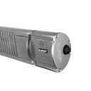 Eurom Golden 1800 Comfort RC infraraudonųjų spindulių terasos &scaron;ildytuvas laukui 1800W IP65 nuotolinis valdymas montuojamas ant sienos iki 20m2 sidabrinė