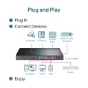 TP-Link TL-SL1218MP v&otilde;rgul&uuml;liti L2 Easy-Managed 16&times; PoE+ 10/100 Mbps 2&times; Gigabit/SFP combo 192 W VLAN QoS must