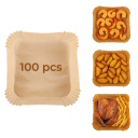 Universālas kvadrāta cepšanas papīra formas gaisa friteriem 100 gab 20×20×4.5 cm AD6732 Adler