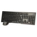 A4Tech V-TRACK 2.4 G 7100N RF nano, 2xAA, 2xAAA, 3 pogas, 800/2000 dpi, bezvadu, USB, pilna izmēra klaviatūra