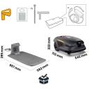 Stiga Zāles pļāvējs robots 2R9118020/ST1, 14 Ah, 26 cm, 14000 m2, 30 zonas, 0,45 slīpums, GPS RTK, AI kamera