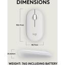 Logitech USB optinė pelė M350S 910-007013, 4000 DPI, 3 mygtukai, RF belaidis + Bluetooth, AA baterija