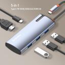 Colorway 5-in-1 dokstacija CW-HUB01, 5V⎓3A/15V⎓3A/20V⎓5A, 100W, 1xUSB C, 1xHDMI, 3xUSB A 3.0